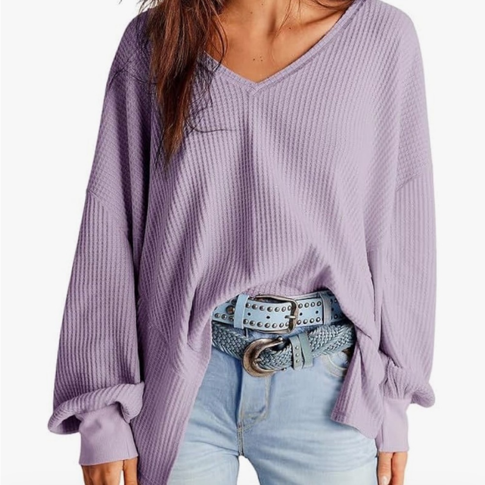 Waffle knit top